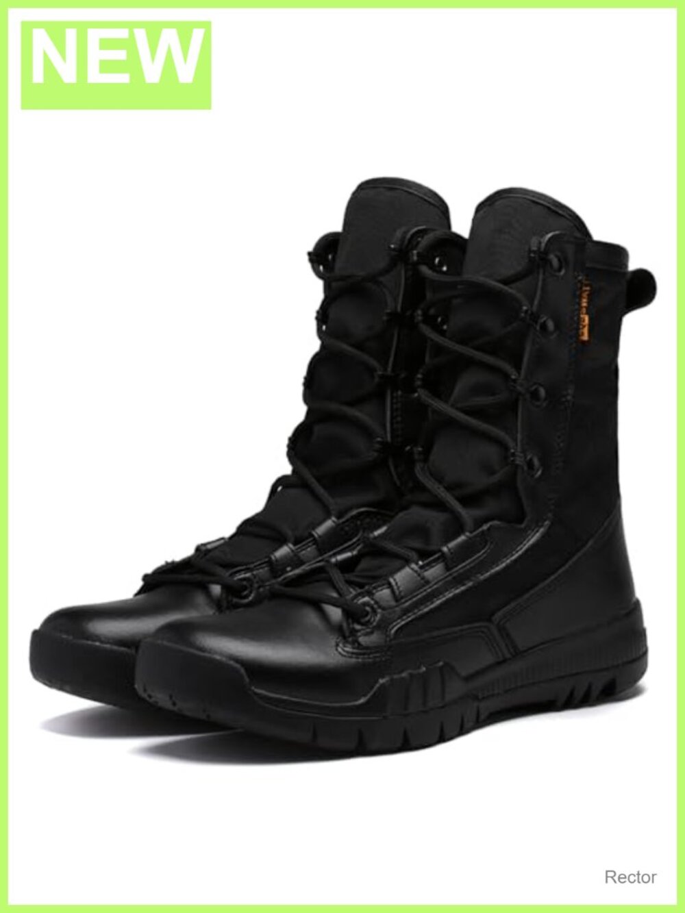 Men's Leather Military Tactical Combat Boots Non-Slip High Top Comfortable